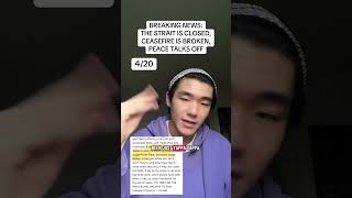 4/20: Strait Closed, Ceasefire Broken, Peace Talks Cancelled.