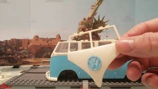 Assembling a VW bus. (the Airfix /lego? Version)