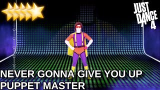 Just Dance 4  Never Gonna Give You Up  Puppet Master Mode