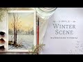 3 Colours To Paint A Simple Winter Scene Full Watercolor Tutorial
