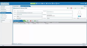 OnContact CRM - Contact Screen