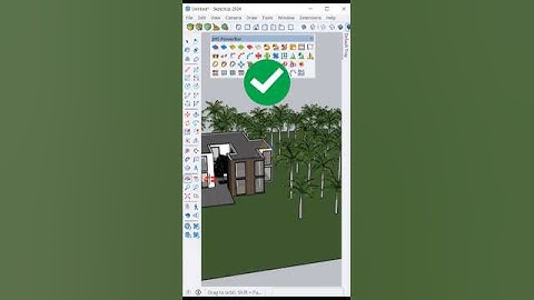 How to use The JHS Powerbar Plugin in SketchUp for Random Scale #shorts #shortsfeed #plugins #villa