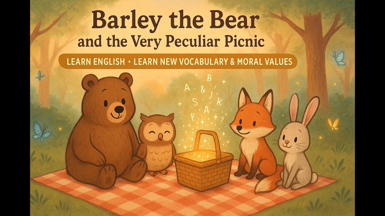 🐻 Barley the Bear and the Very Peculiar Picnic | Learn English & Moral Lessons | Storytime for Kids