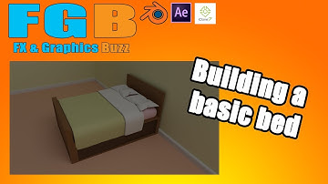 Blender 2.82 How to model a basic double bed.