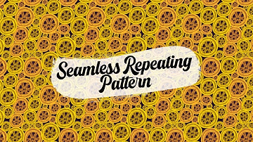 Seamless Lemon Repeating Pattern in Procreate 5x