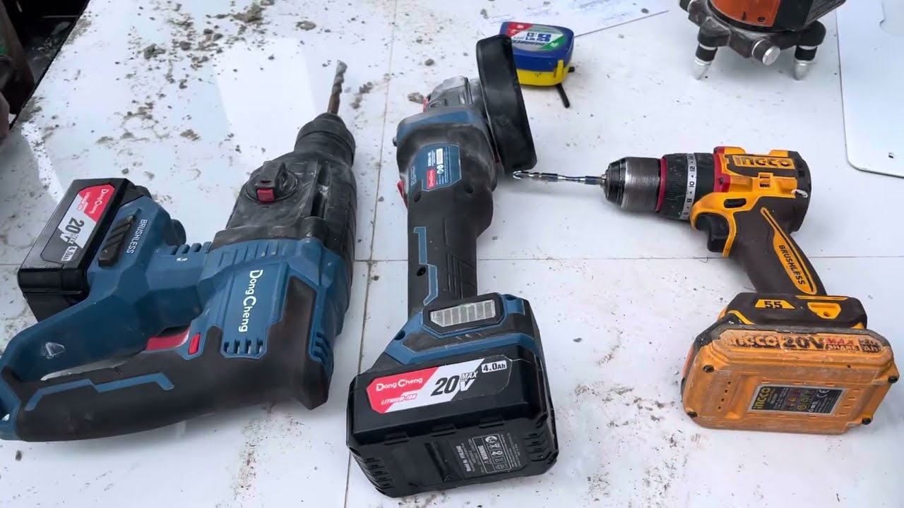 20V Cordless Power Tool Test! 🔧 DongCheng vs Ingco | Drill, Grinder, Hammer Test & Review 2025