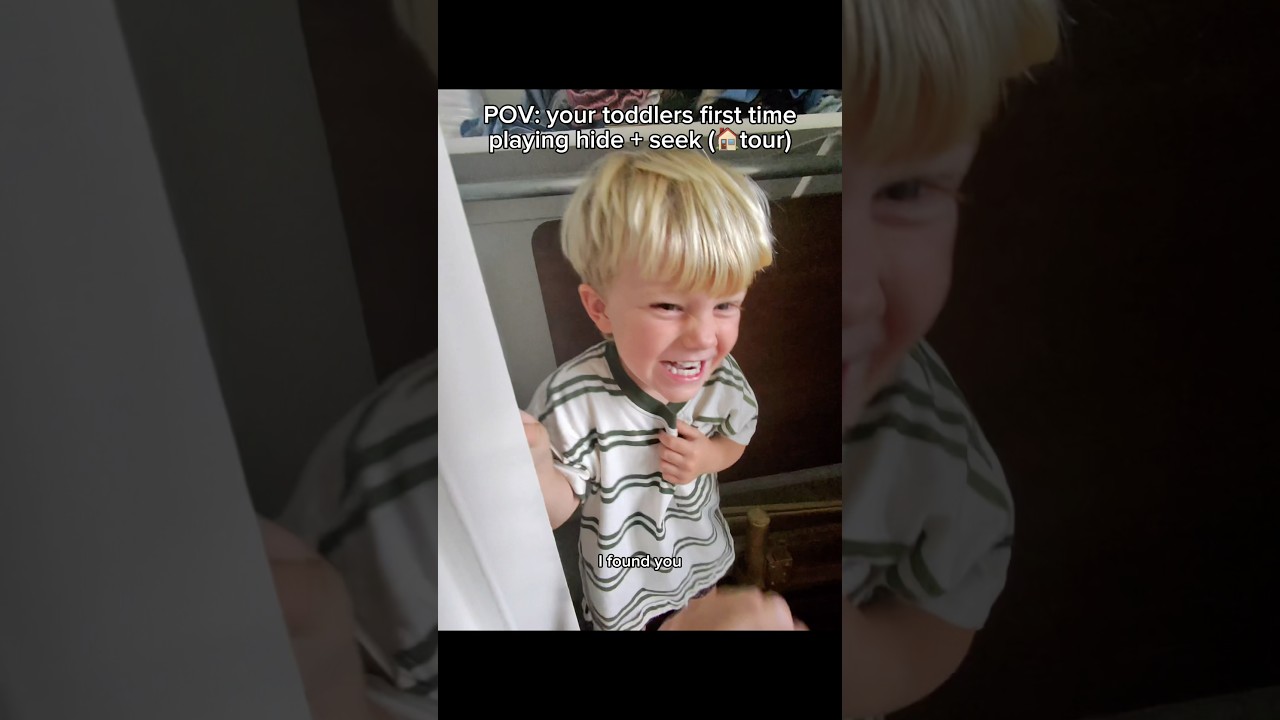 POV: your toddlers’s first time playing hide + seek (🏠tour)