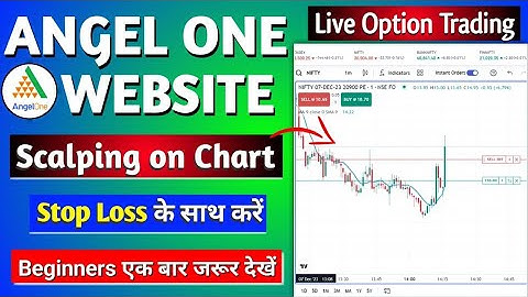 Options Scalping on Angel One TradingView Chart- Live Scalping Trade 💯 | Angel One Stop Loss