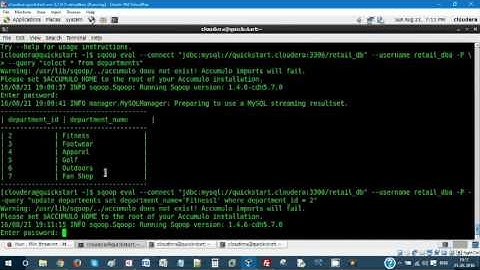 Insert and Update MYSQL Tables using SQOOP - Hands-On