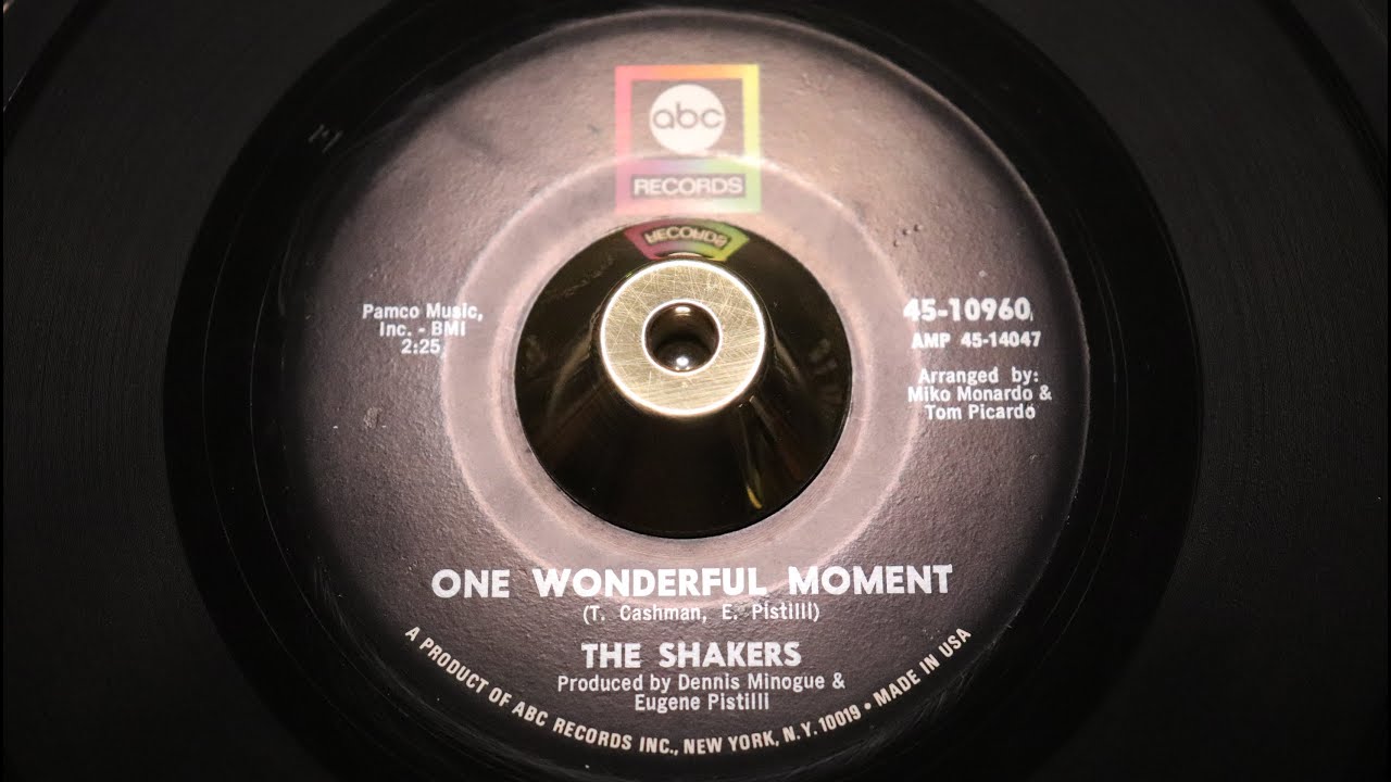 The Shakers – One Wonderful Moment - ABC Records – 45-10960 - YouTube