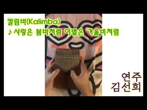 사랑은 봄비처럼 이별은 겨울비처럼 (텅드럼 칼림바 멜로디1단) - 임현정