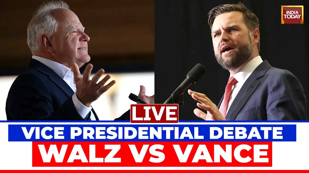 US Vice Presidential Debate LIVE | JD Vance vs Tim Walz LIVE Debate ...