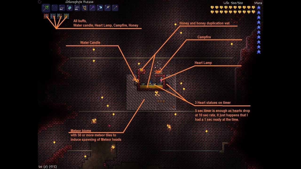 Terraria - Dungeon Key Mold farm (Turtle Armor method)