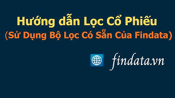 Hướng dẫn lọc cổ phiếu - Sử dụng các bộ lọc có sẵn trên findata (Giao diện mới)