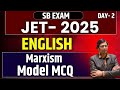 JET Paper 2 ENGLISH 2025  | Marxism(Notes + Tips) | Day - 2 | SB EXAM