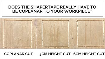 [Shaper Origin] Does ShaperTape really have to be coplanar with your workpiece? #shapermade