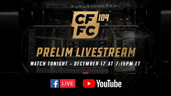 CFFC 104 Prelim Fights | FREE MMA LIVESTREAM