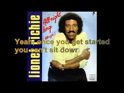 Lionel Richie - All Night Long [Lyrics Audio HQ]