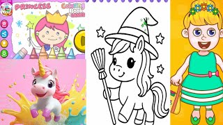 Princess colouring game 🎮🎯#share #nicee #gaming #best #gameplay #good #love #wow  screenshot 5