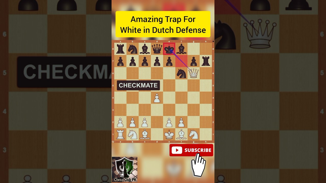 Amazing Chess Trap in Dutch Defense for White🔥🔥