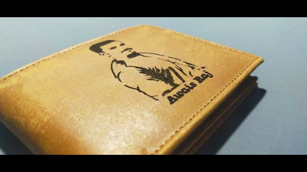 Laser Engraving Leather Wallet YouTube