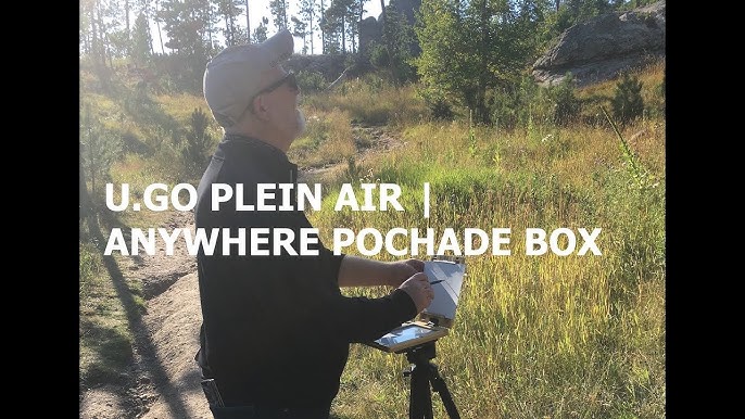 DIY pochade box for plein air painting. (This box is easy to make at home -  full instructions!) 