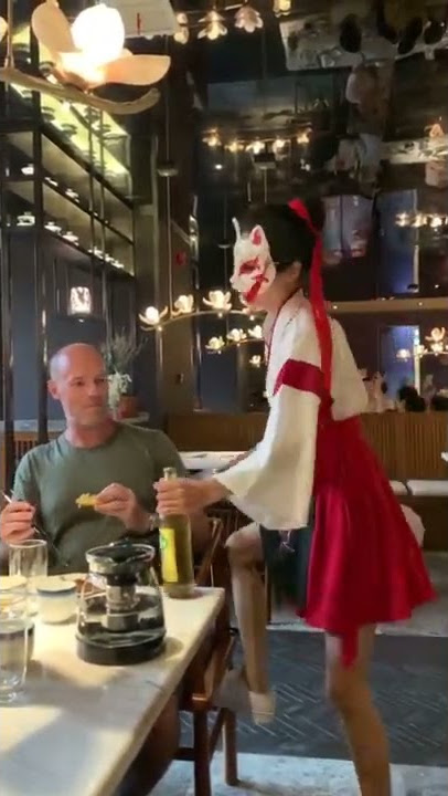 Ninja Asian Waitress😮😳😍😍 #shorts #ninjagirls