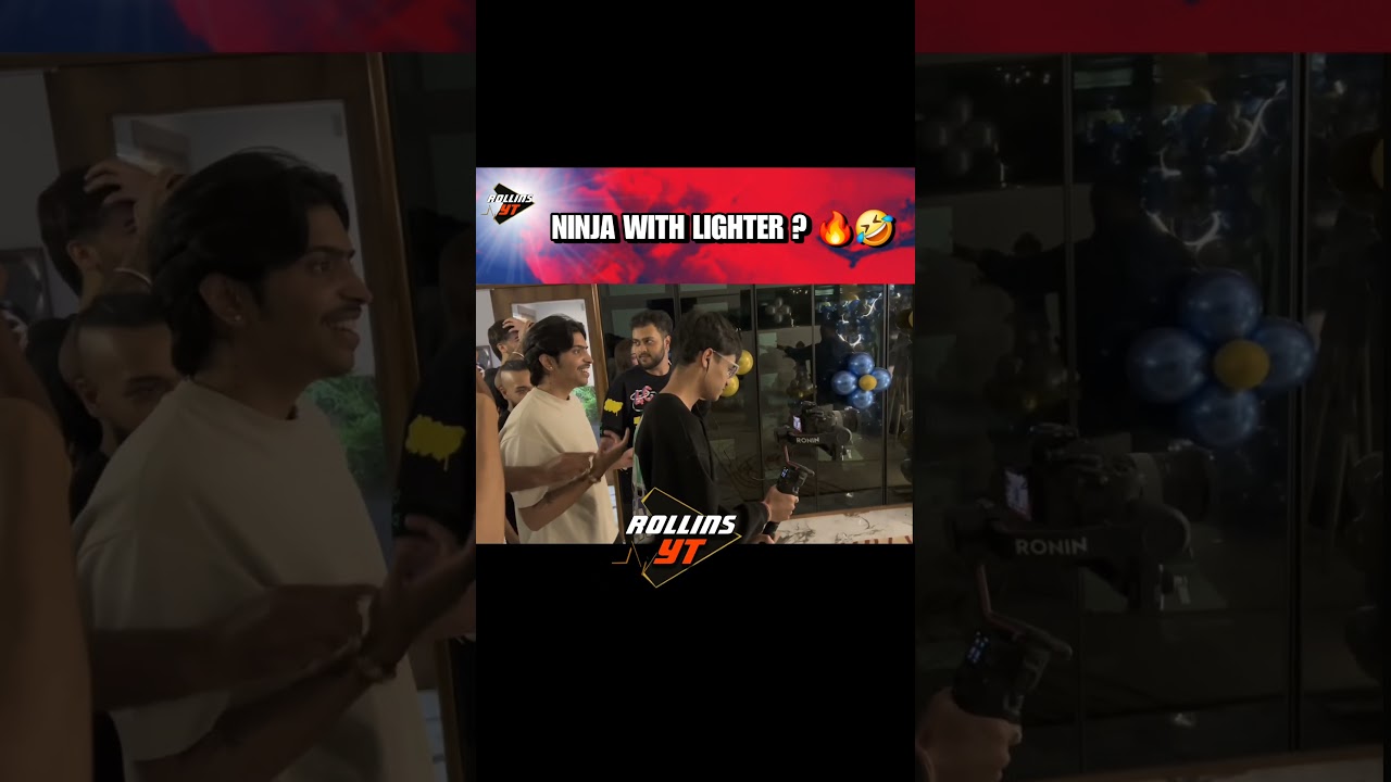 Ninja using lighter ? 🤣🔥 