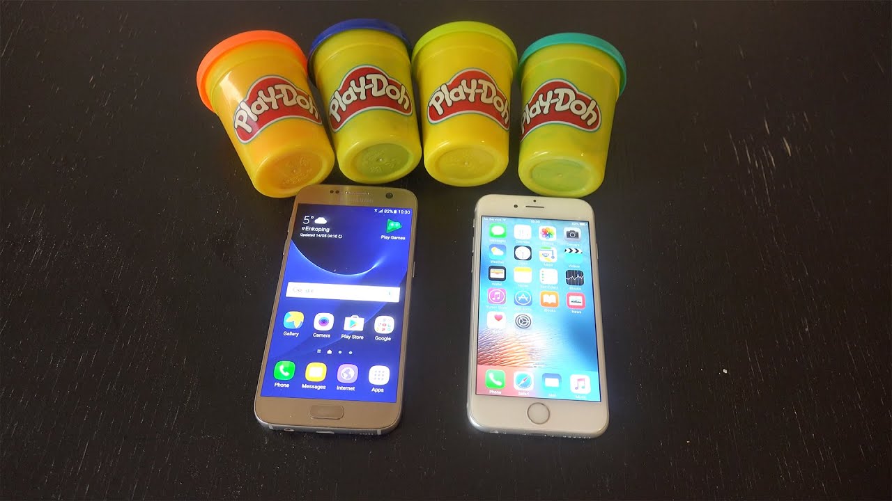 Samsung Galaxy S7 vs. iPhone 6S Play-Doh Fingerprint Scan Test - Will It Work?