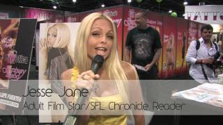 Porn Star Jesse Jane Plugs the SFL Chronicle @ Exxxotica 2010 Miami Beach screenshot 4