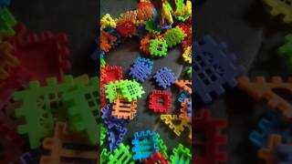 Unpacking #House blocks  #Amazon #148+pieces # colour full blocks #kids eaducatinal toy #shortsfeed