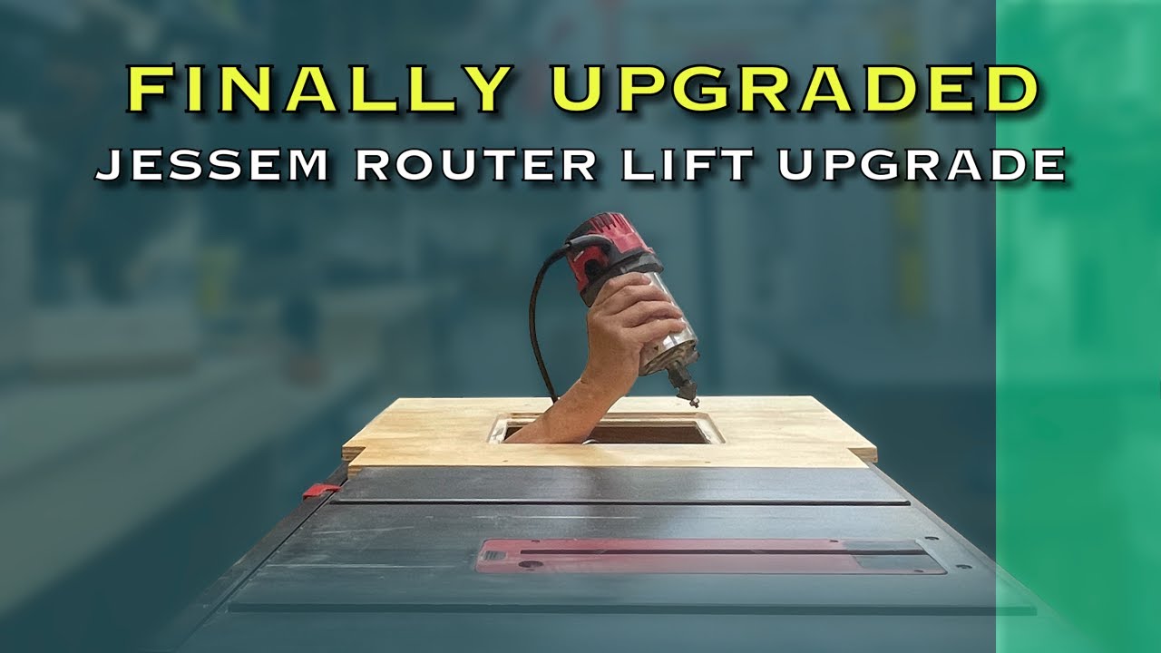 Jessem Router Lift Upgrade — Tiny Shop Setup - YouTube