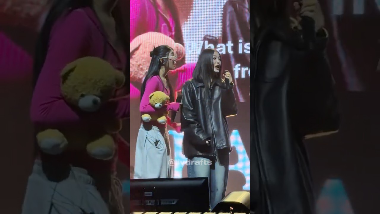 KATSEYE Yoonchae talking about Mall of America VIP Soundcheck Beautiful Chaos Tour Minneapolis