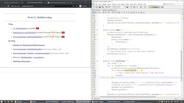 12.9 Object class methods wait() notify() notifyAll() for inter-thread communication