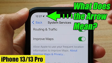 iPhone 13/13 Pro: What does the Arrow Mean On the Status Bar Next to the Clock