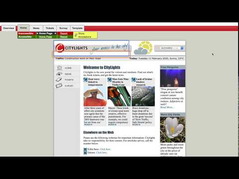 Inaccessible Website Screen Reader Demo