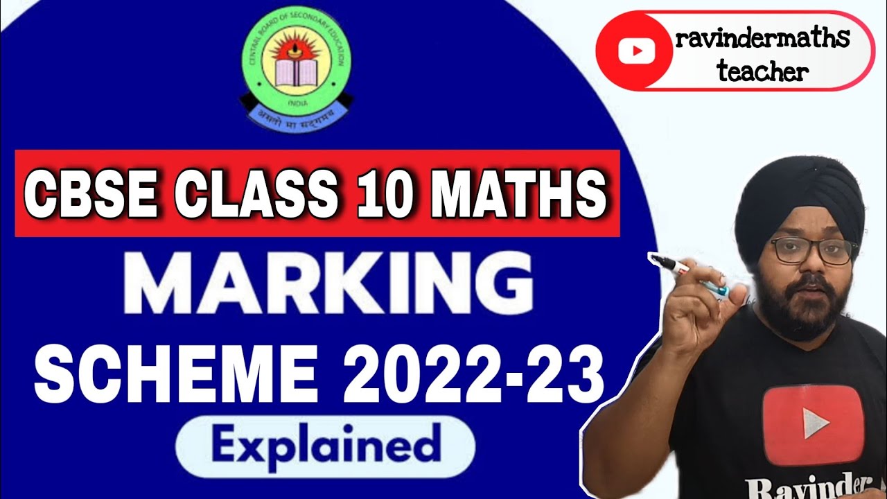 Class 10 Maths Marking Scheme 202223 CBSE Class 10 Maths Paper