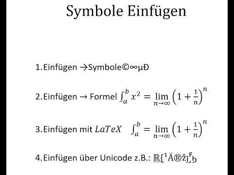 mathematische Symbole oder