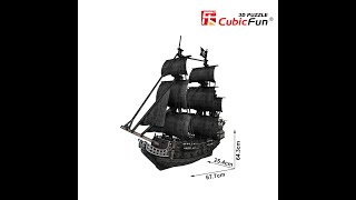 CubicFun 3D Puzzle Queen Anne's Revenge Large T4018h