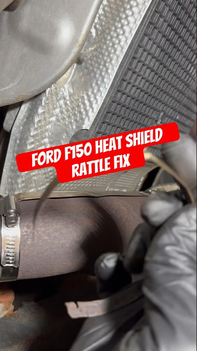 Ford F150 Heat Shield Rattle Fix #shorts #f150