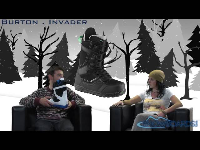 burton invader snowboard boots 2014  HAUSE TORONTO moldable for a comfy custom fit Burton Invader Black Snowboard Boots