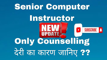 Senior Computer Instructor || Only Counselling Joining