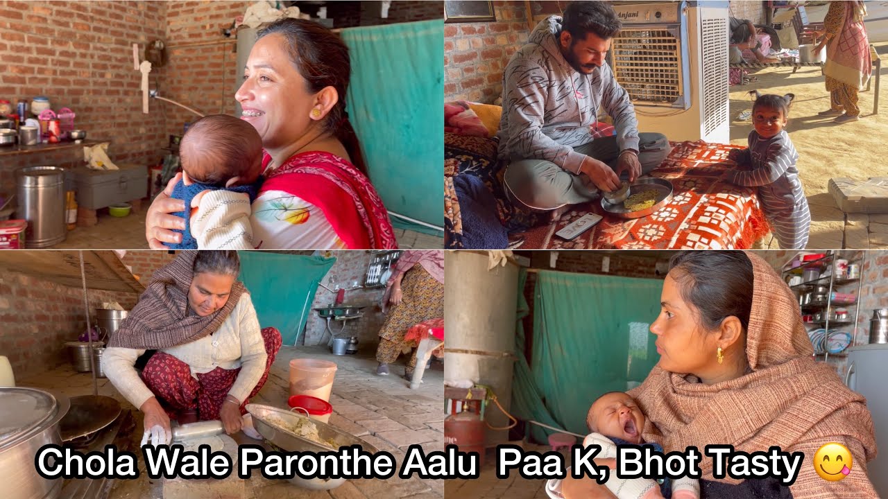 Chola Wale Paronthe Aalu  Paa K, Bhot Tasty 😋