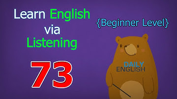 Learn English via Listening Beginner Level | Lesson 73 | Autumn