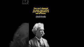 Celebrity You can't depend on your eyes || Mark Twain #shorts Wealth