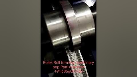 pop Patti machine gypsum  channel machine