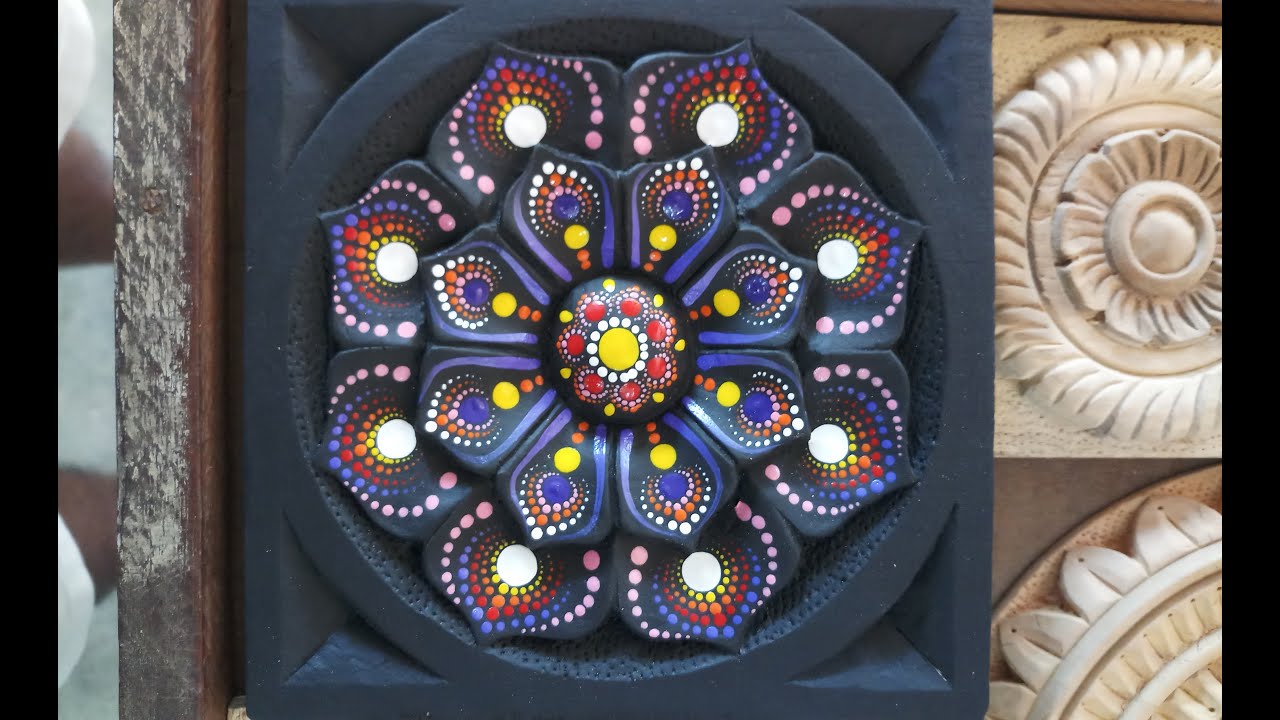 How to paint mandala using homemade tools\ ARTINDOT \ DIY