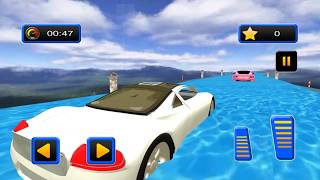 Water Slide Sports Cars Extreme Stunts screenshot 2