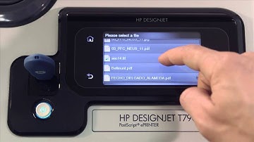 HP Designjet Print from a USB drive