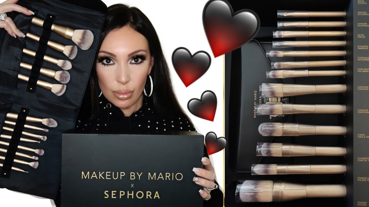 Makeup By Mario X Sephora Collection Brushes Review and Demo YouTube